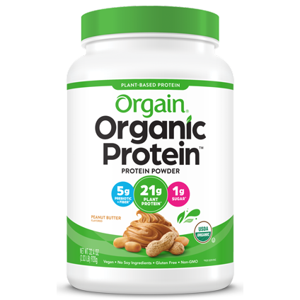 Organic Protein Powder Plant Based Peanut Butter 20 Servings