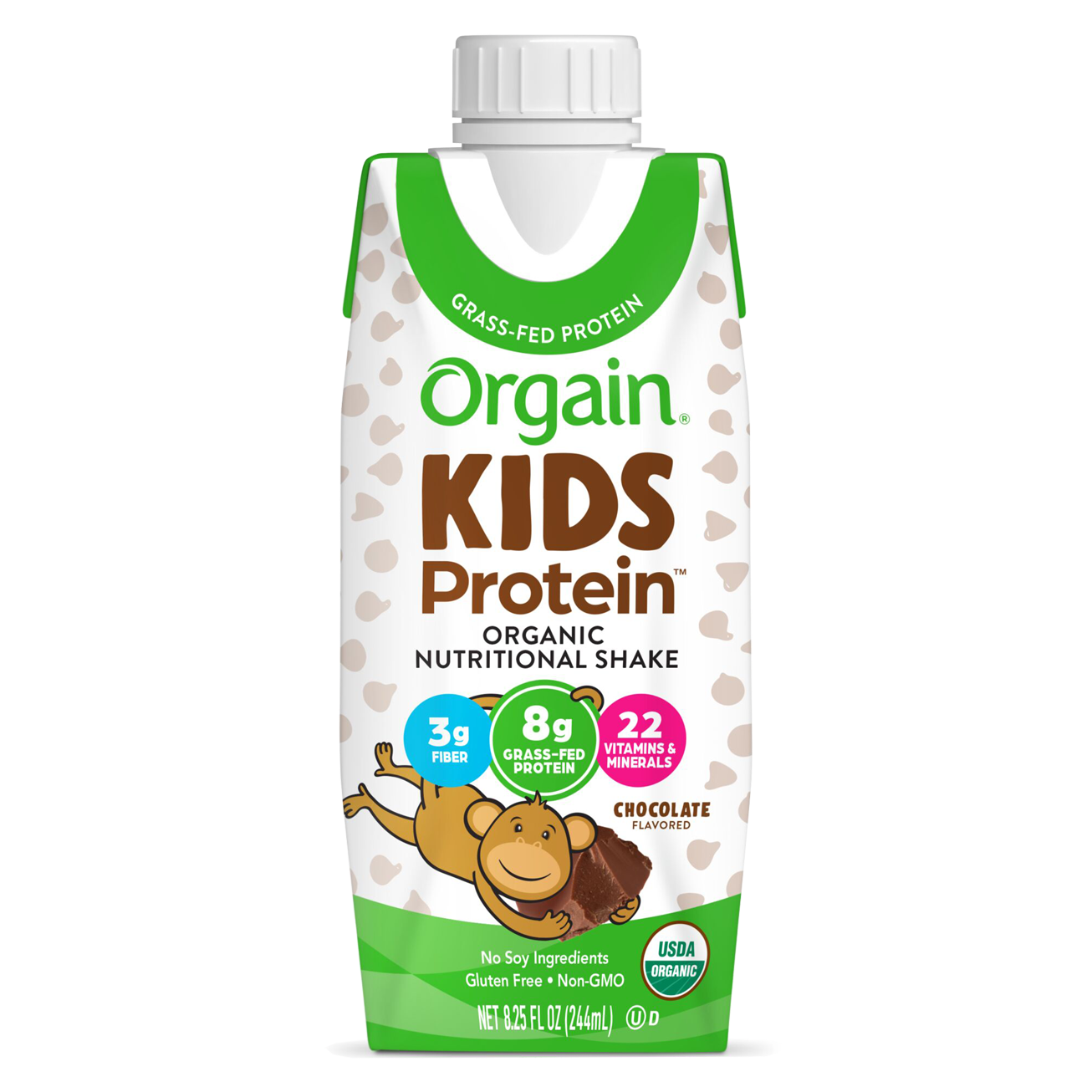 Kids Protein Organic Nutrition Shake Chocolate Single Serving Pack