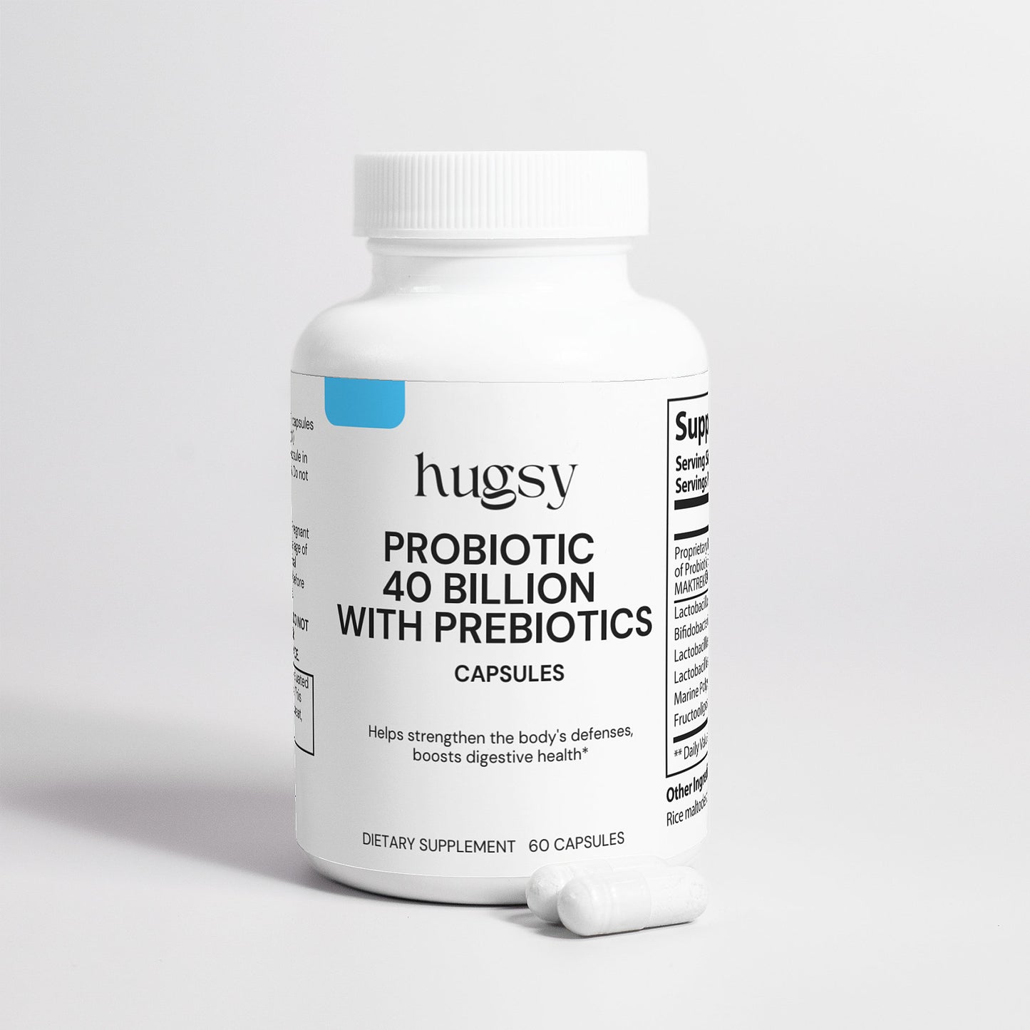 Hugsy™ Probiotic 40 Billion with Prebiotics