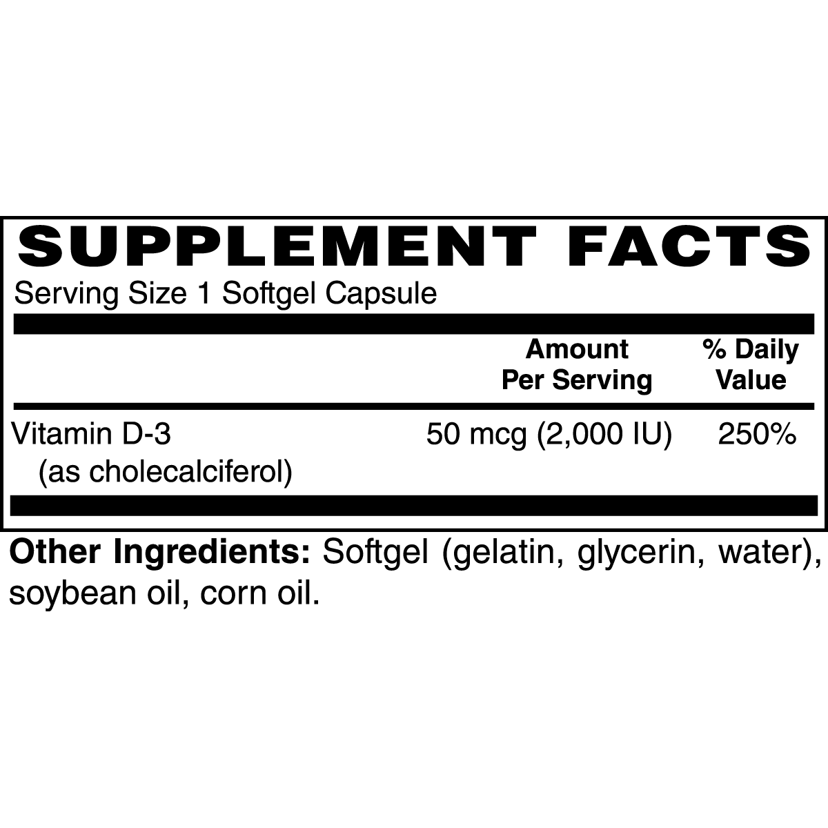 Hugsy™ Vitamin D3 2,000 IU