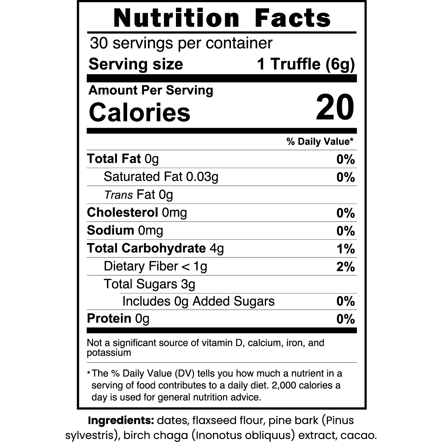 Hugsy™ Birch Chaga Truffles