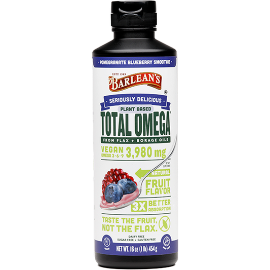 Seriously Delicious Plant Based Total Omega Pomegranate Blueberry Smoothie 16 oz