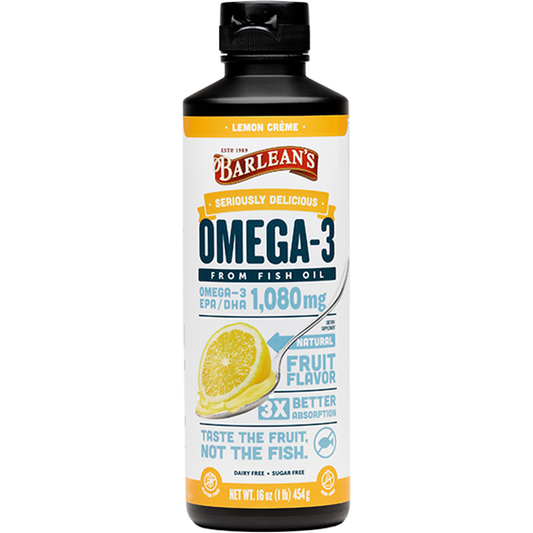 Seriously Delicious Omega-3 Fish Oil Lemon Creme 16 oz