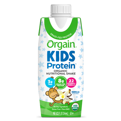 Kids Protein Organic Nutrition Shake Vanilla Single Serving Pack