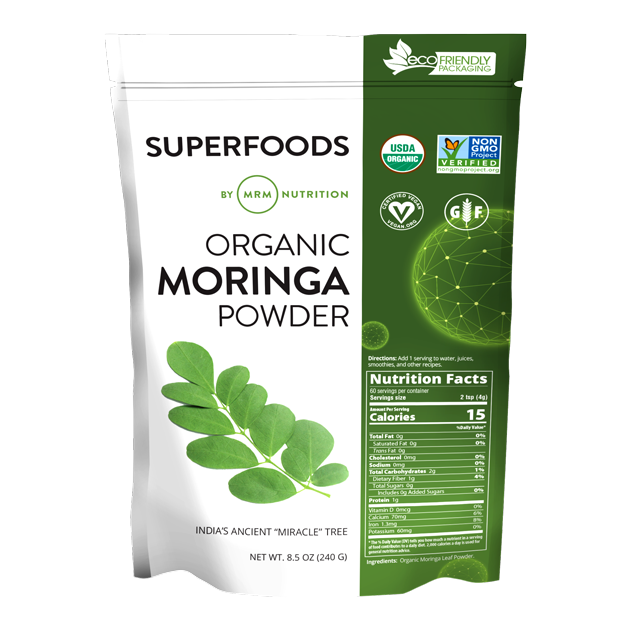 Organic Moringa Leaf Powder 60 Servings