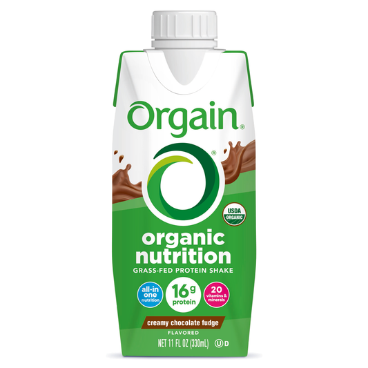 Organic Nutrition Shake Creamy Chocolate Fudge Single Serving Pack