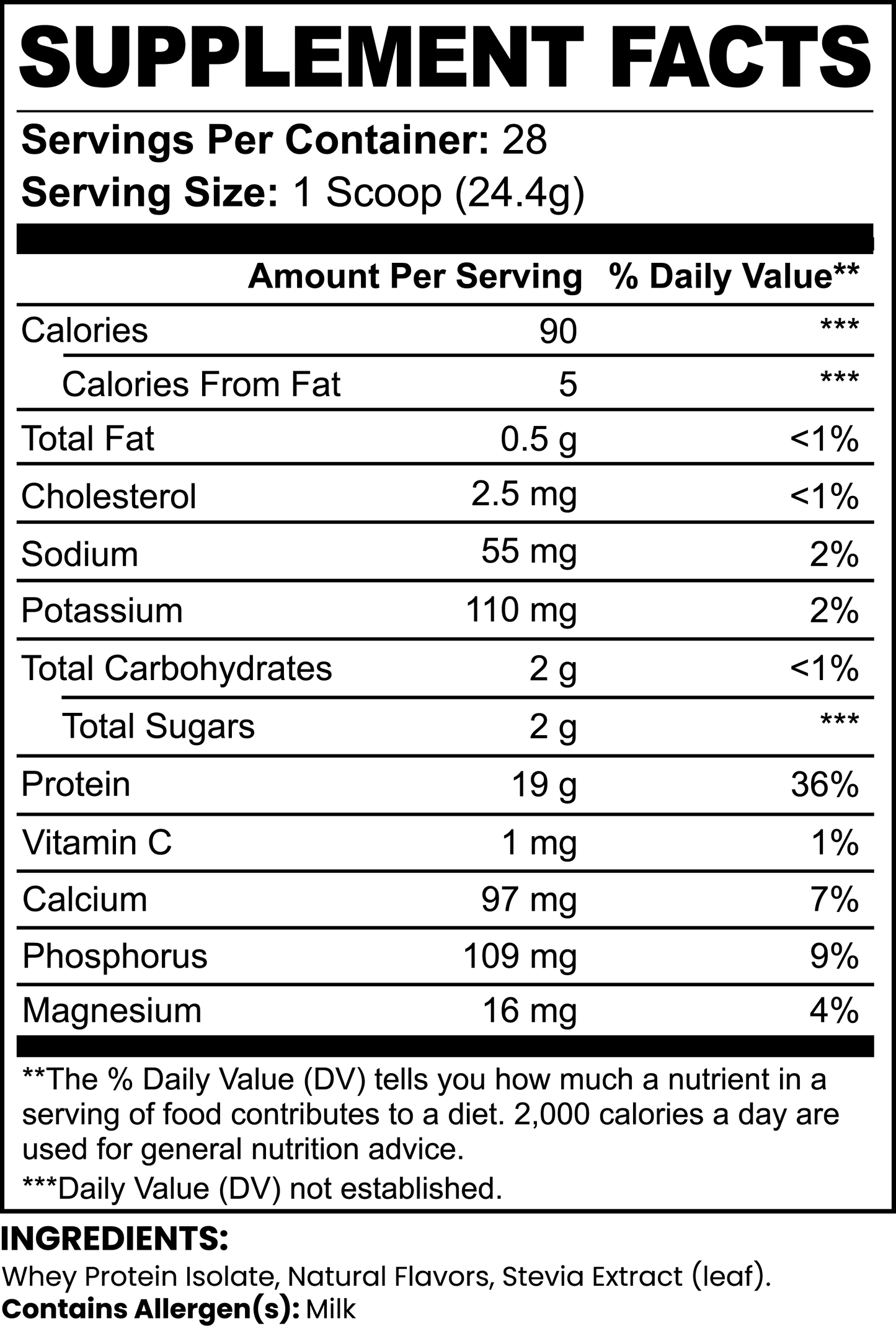 Hugsy™ 100% Whey Protein Isolate (Vanilla)